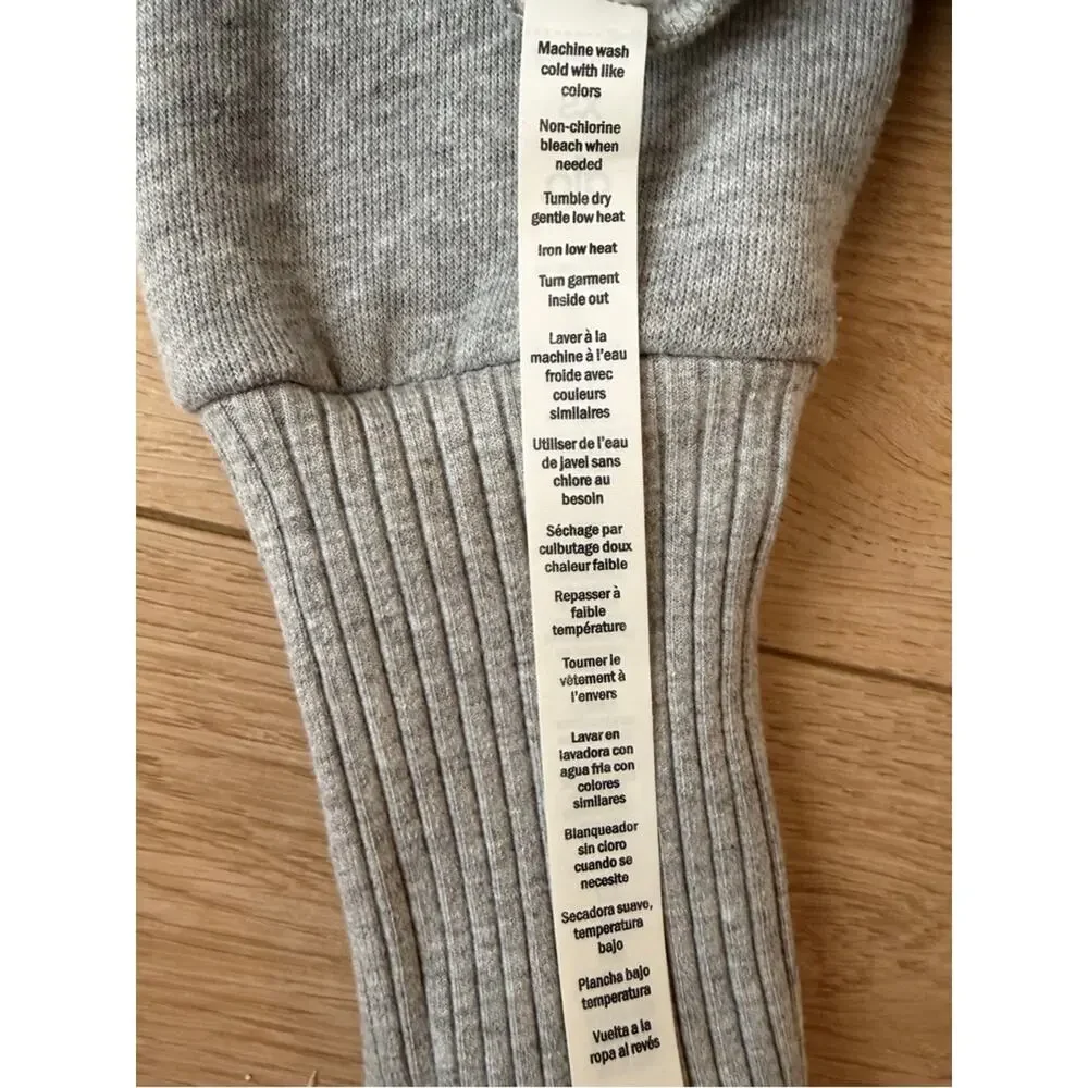 ALO Yoga Heather Gray Funnel neck Pullover sweatshirt size XS